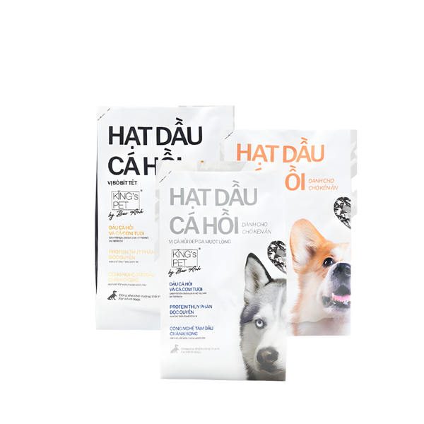 Thức Ăn Hạt Cho Chó Bổ Sung Dầu Cá Hồi King Pet