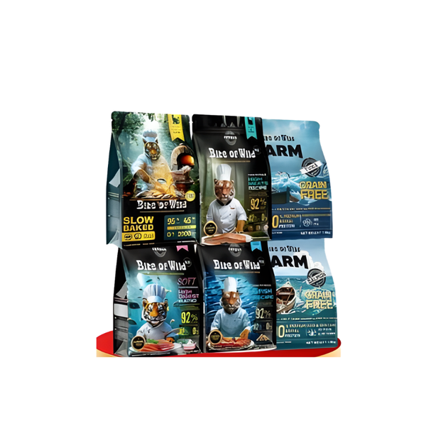 (Mua 1 Tặng 4) Thức Ăn Cho Mèo Bite Of Wild 1Kg Cao Cấp Giàu Đạm, Không Độn Ngũ Cốc-Nhiều Thịt