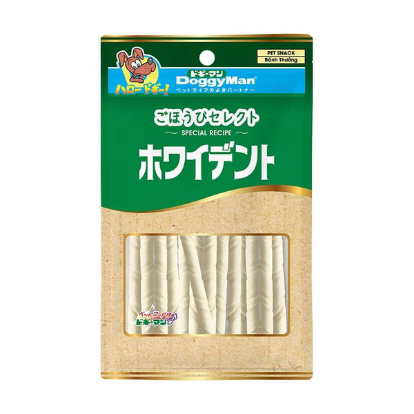 Snack Cho Chó Que Da Bò Tự Nhiên Doggyman Size Nhỏ 10 cây
