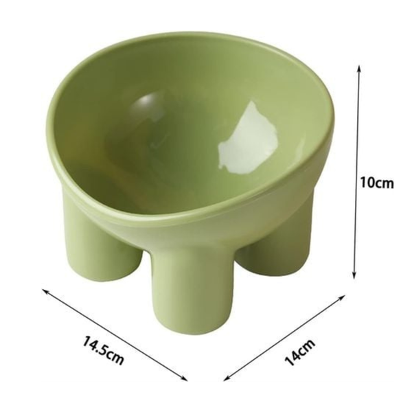 Bát ăn chó mèo nhựa có chân đế cao chống gù lưng với nhiều màu sắc
