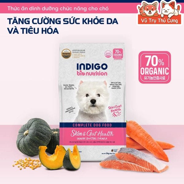 Thức Ăn Hạt Cho Chó Indigo Nhập Khẩu Hàn Quốc Túi 2kg - Hỗ Trợ Sức Khỏe Toàn Diện