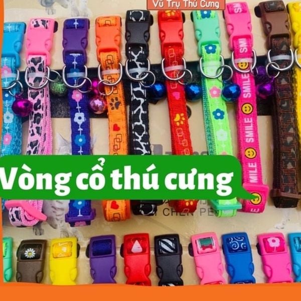 Vòng Cổ Cho Thú Cưng Hoạ Tiết Dễ Thương Zichen