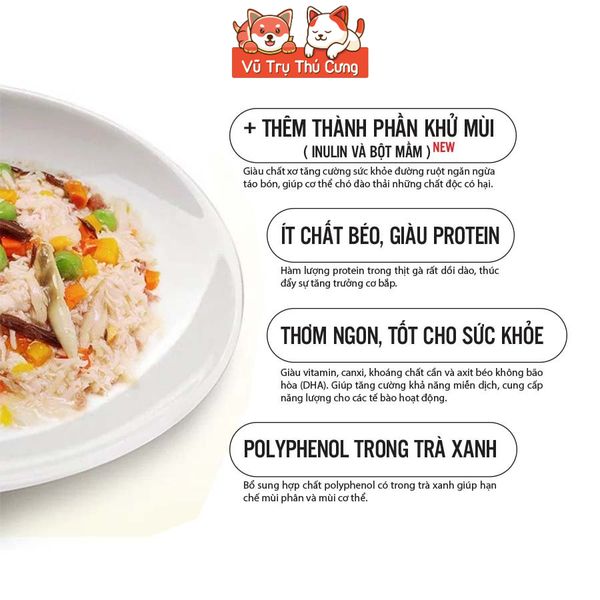 Pate Cho Chó Doggyman Dạng Thịt Đóng Gói Bổ Sung Rau Củ Gói 70g