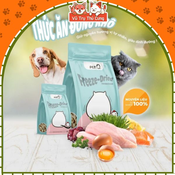 Cá Hồi Sấy Khô Cho Chó Mèo Mượt Lông PetQ 45g2