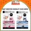 Thức Ăn Hạt Cho Mèo Mister Donut T1 & T2 Topping Thịt Sấy