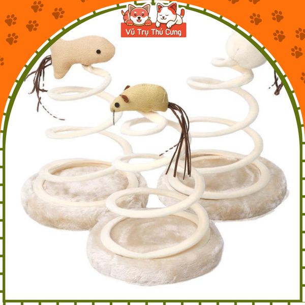 Đồ Chơi Chuột Lò Xo Cho Mèo Tương Tác