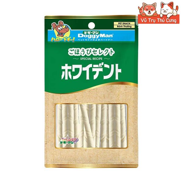 Snack Cho Chó Que Da Bò Tự Nhiên Doggyman Size Nhỏ 10 cây