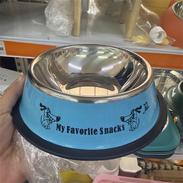 Bát Ăn Inox Hoạ Tiết Màu Sắc Cho Chó Mèo