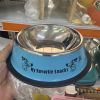 Bát Ăn Inox Hoạ Tiết Màu Sắc Cho Chó Mèo