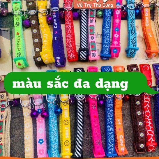 Vòng Cổ Cho Thú Cưng Hoạ Tiết Dễ Thương Zichen