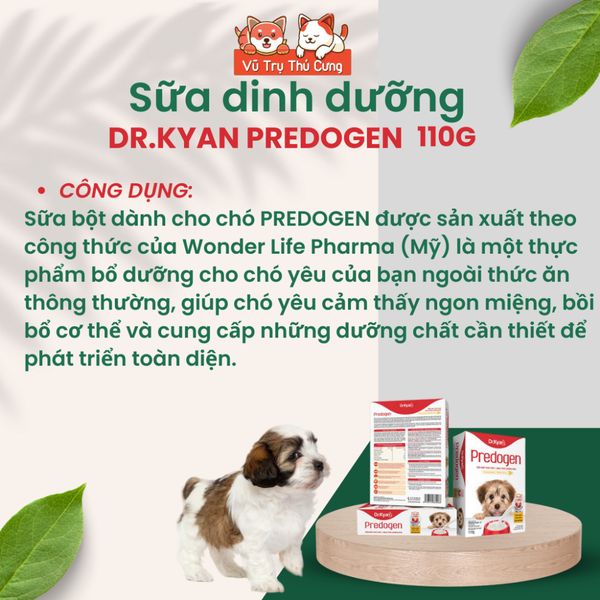 Sữa Bột Cho Chó Bổ Sung Dinh Dưỡng Dr.Kyan Predogen