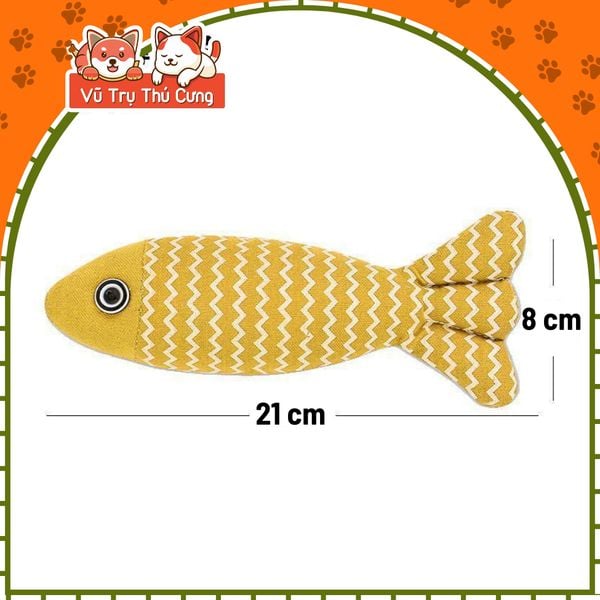 Đồ Chơi Nhồi Bông Cho Chó Mèo Gặm Hình Con Cá