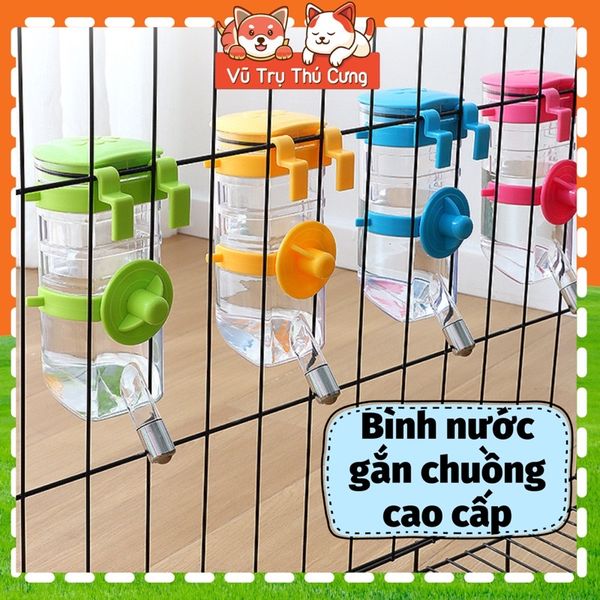 Bình Nước Gắn Chuồng Chó Mèo Tiện Lợi Dễ Vệ Sinh