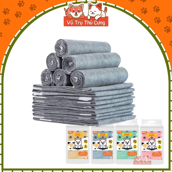 Tấm Lót Chuồng Cho Chó Mèo Chất Liệu Than Hoạt Tính Thấm Hút Tốt KAMT