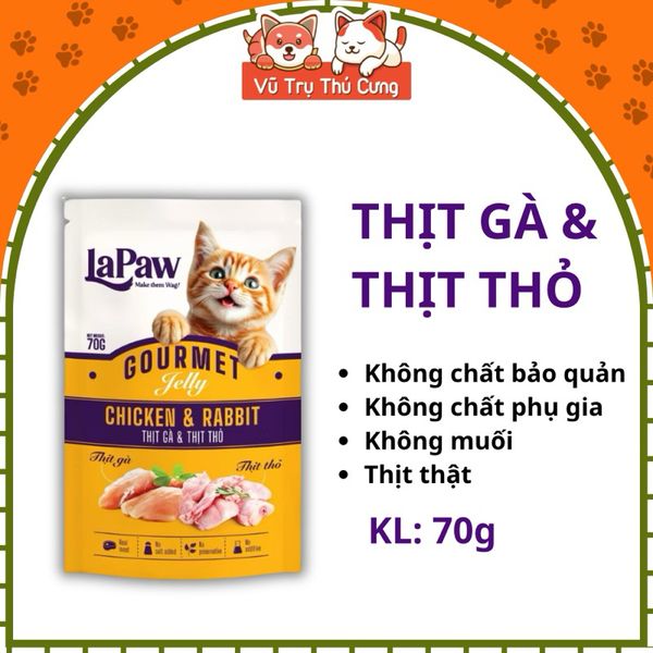 Pate Cho Mèo Thịt Thật Không Chất Bảo Quản Lapaw 70g2