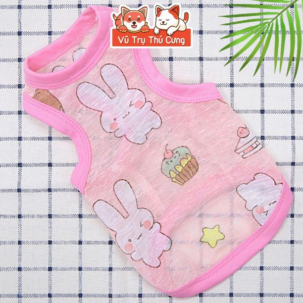 Áo Thun Mùa Hè Cho Chó Mèo Chất Liệu Mỏng Mát