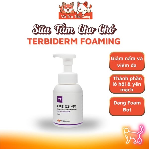 Sữa Tắm Terbiderm Cho Chó 300ml - Hỗ Trợ Nấm Da, Giảm Ngứa, Chiết Xuất Tự Nhiên-Thương Hiệu CareSide