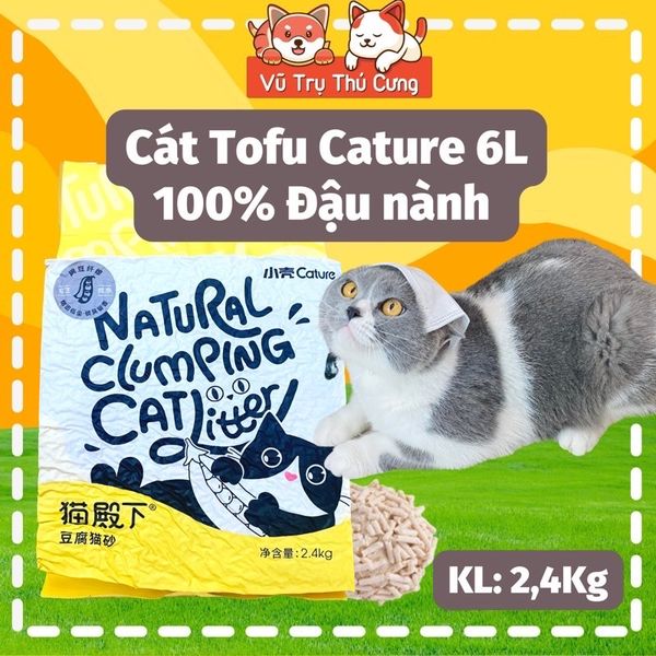 Cát Đậu Nành Tofu Cature / Catsme Cho Mèo Không Bụi, Vón Cục Hiệu Quả