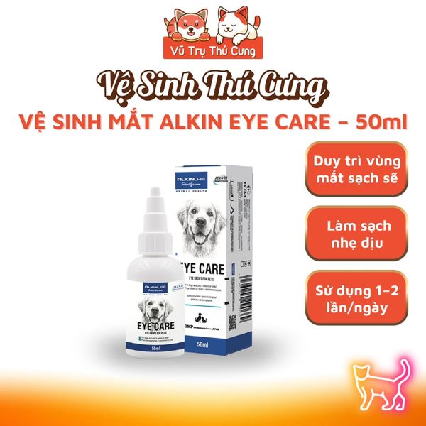 Dung Dịch Vệ Sinh Mắt Cho Chó Mèo Alkin Eye Care 50ml
