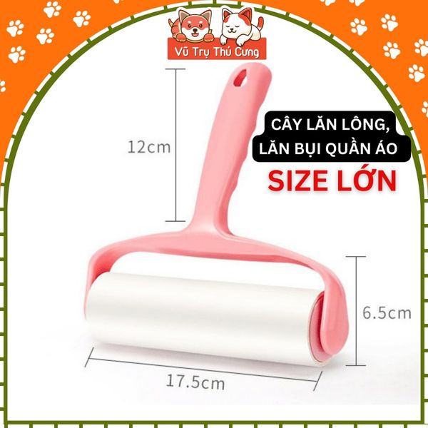 Cây Lăn Lông Chó Mèo, Lăn Bụi Quần Áo Tiện Lợi Size 16cm