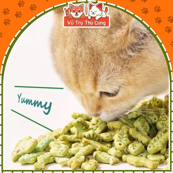 Bánh Cỏ Mèo Catnip MatchWell Tiêu Búi Lông & Giảm Hôi Miệng Cho Mèo 40g