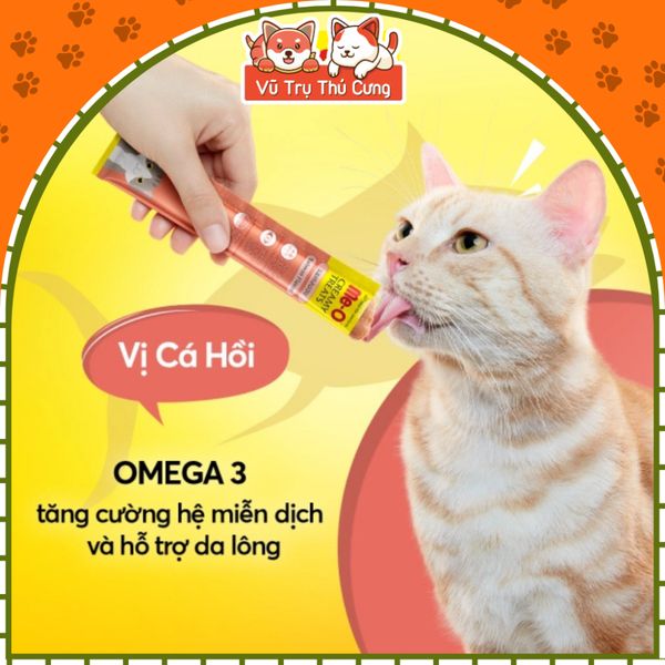 COMBO 10 Thanh Súp Thưởng Cho Mèo Dạng Kem Me-O Creamy Treats