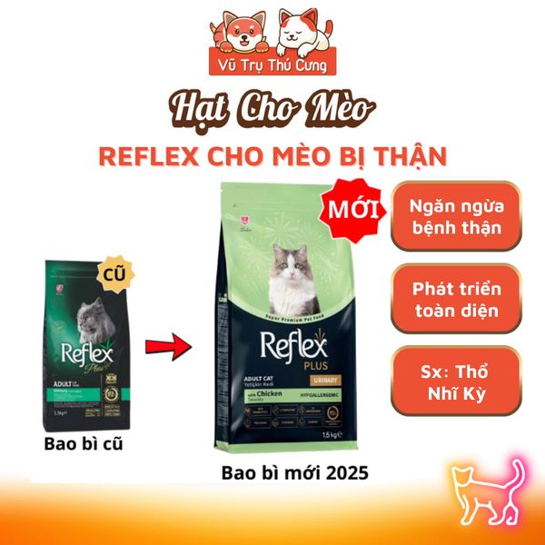 Thức ăn Hạt Reflex Plus Urinary 1,5Kg cho Mèo bị thận vị Thịt Gà