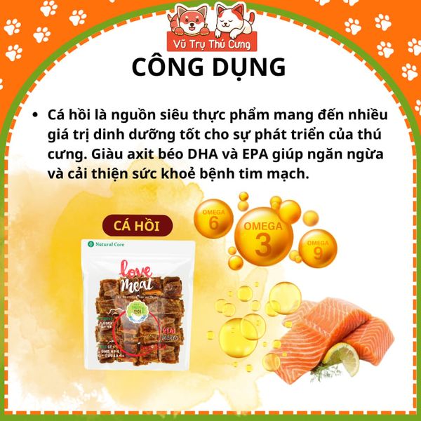 Snack Cho Chó Bít Tết Vị Bò/ Cừu/ Cá Hồi Natural Core