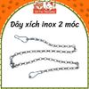 Dây Xích Inox 2 Móc Cho Thú Cưng Nhiều Size2