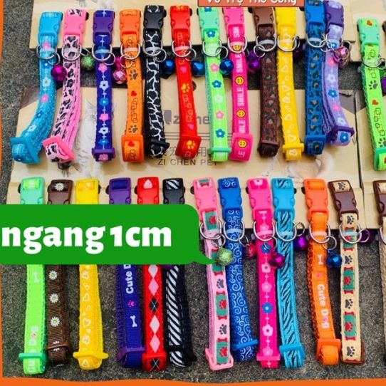 Vòng Cổ Cho Thú Cưng Hoạ Tiết Dễ Thương Zichen
