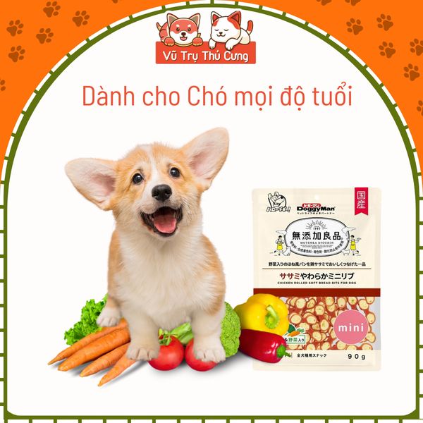Bánh Thịt Gà Cuộn Nhân Rau Củ Cho Chó DoggyMan 90g