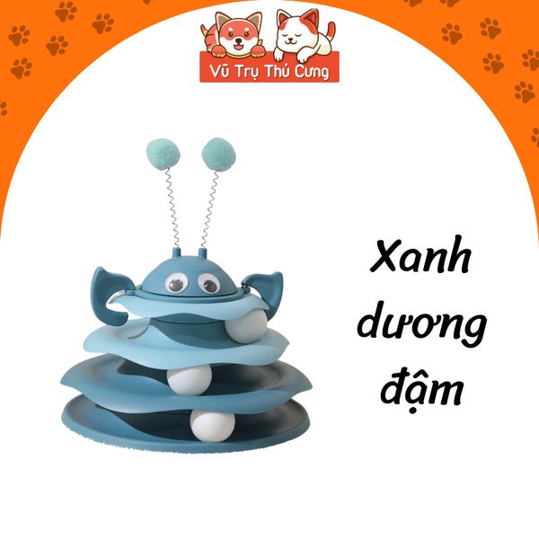 Đồ Chơi Cho Mèo Tháp Banh Tương Tác Vui Nhộn