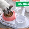 Bát Ăn Chống Kiến Và Chống Gù Lưng Cho Chó Mèo Kèm Bình Nước Tự Động