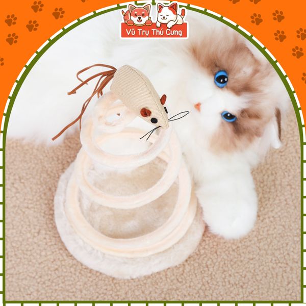 Đồ Chơi Chuột Lò Xo Cho Mèo Tương Tác