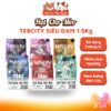 Hạt Cho Mèo Tebcity Không Độn Ngũ Cốc, Topping Gà Sấy 1Kg