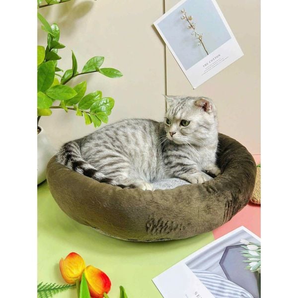 Nệm Ngủ Cho Chó Mèo Bằng Vải Nhung Size 40cm