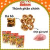 Snack Cho Chó Bánh Donut Da Bò Cuộn Thịt Gà DoggyMan 60g