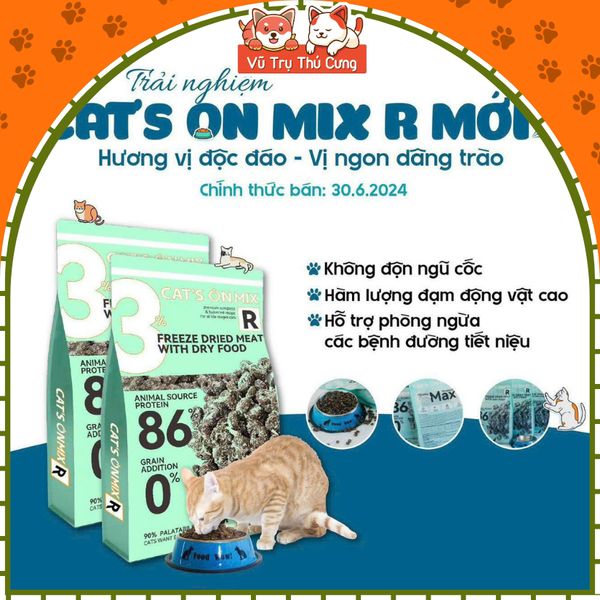 Hạt Cho Mèo Cat's On Mix Không Độn Ngũ Cốc