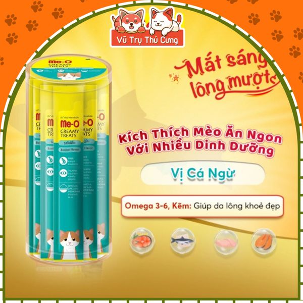 COMBO 10 Thanh Súp Thưởng Cho Mèo Dạng Kem Me-O Creamy Treats