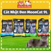 (1 tải 6 bao) Cát Nhật đen MoonCat 9L chính hãng, Cát vệ sinh cho mèo khử mùi, vón cục tốt