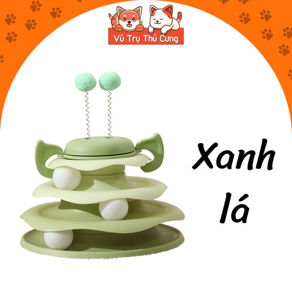 Đồ Chơi Cho Mèo Tháp Banh Tương Tác Vui Nhộn