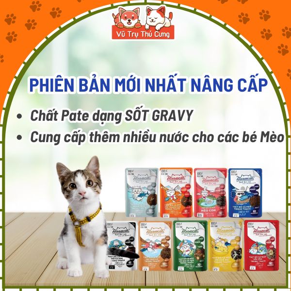 Pate Meowcat cho Mèo nhiều vị 70g