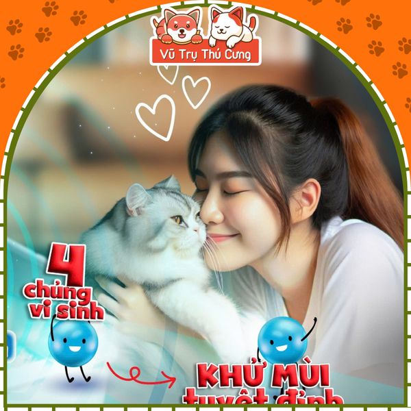 Men Vi Sinh Khử Mùi Hôi Cát Mèo, Giảm Vi Khuẩn Vime Yucca 100g2