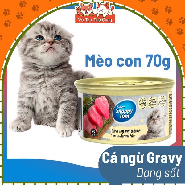 Pate Snappy Tom Cho Mèo Nhiều Dinh Dưỡng Lon 85g