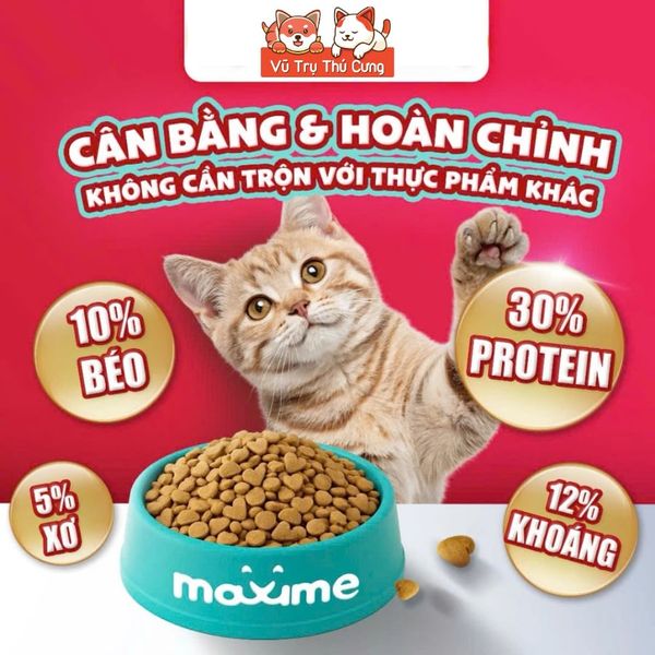 Hạt Cho Mèo Maxime Cao Cấp Hỗ Trợ Tiết Niệu Và Cân Bằng Dinh Dưỡng