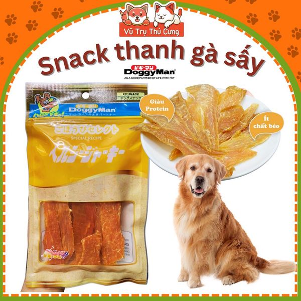 Snack thanh gà sấy DoggyMan Nhật Bản cho Chó 70g