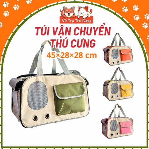 Túi Vận Chuyển Thú Cưng Size 45x28x28cm Gấp Gọn Tiện Lợi