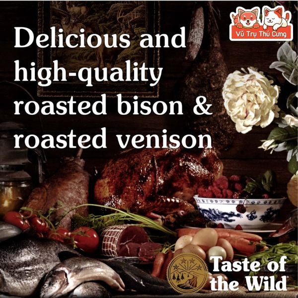 Hạt Cho Chó Taste Of The Wild 2KG Xuất Xứ Hoa Kỳ Dành Cho Chó Kén Ăn, Không Ngũ Cốc Và Giàu Protein