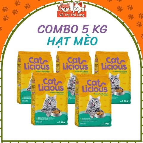 (5Kg) Thức Ăn Hạt Cho Mèo Trưởng Thành Vị Cá Biển Cat Licious