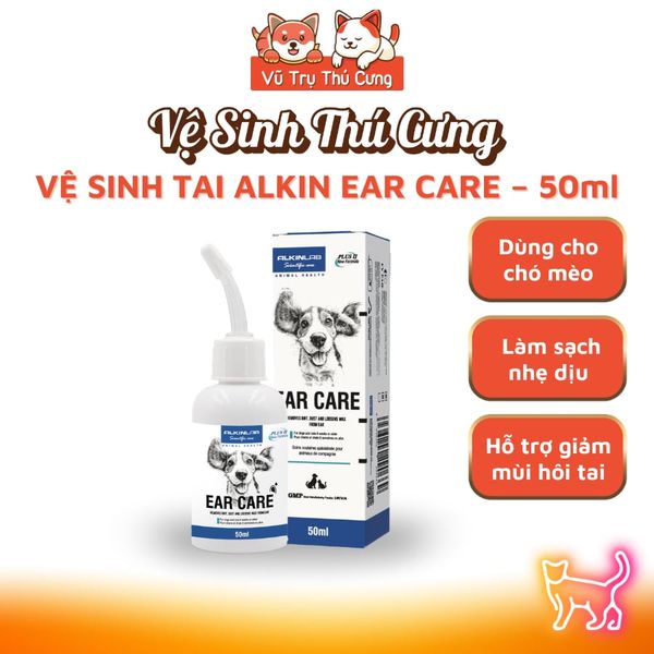 Dung Dịch Vệ Sinh Tai Cho Chó Mèo Alkin Ear Care 50ml